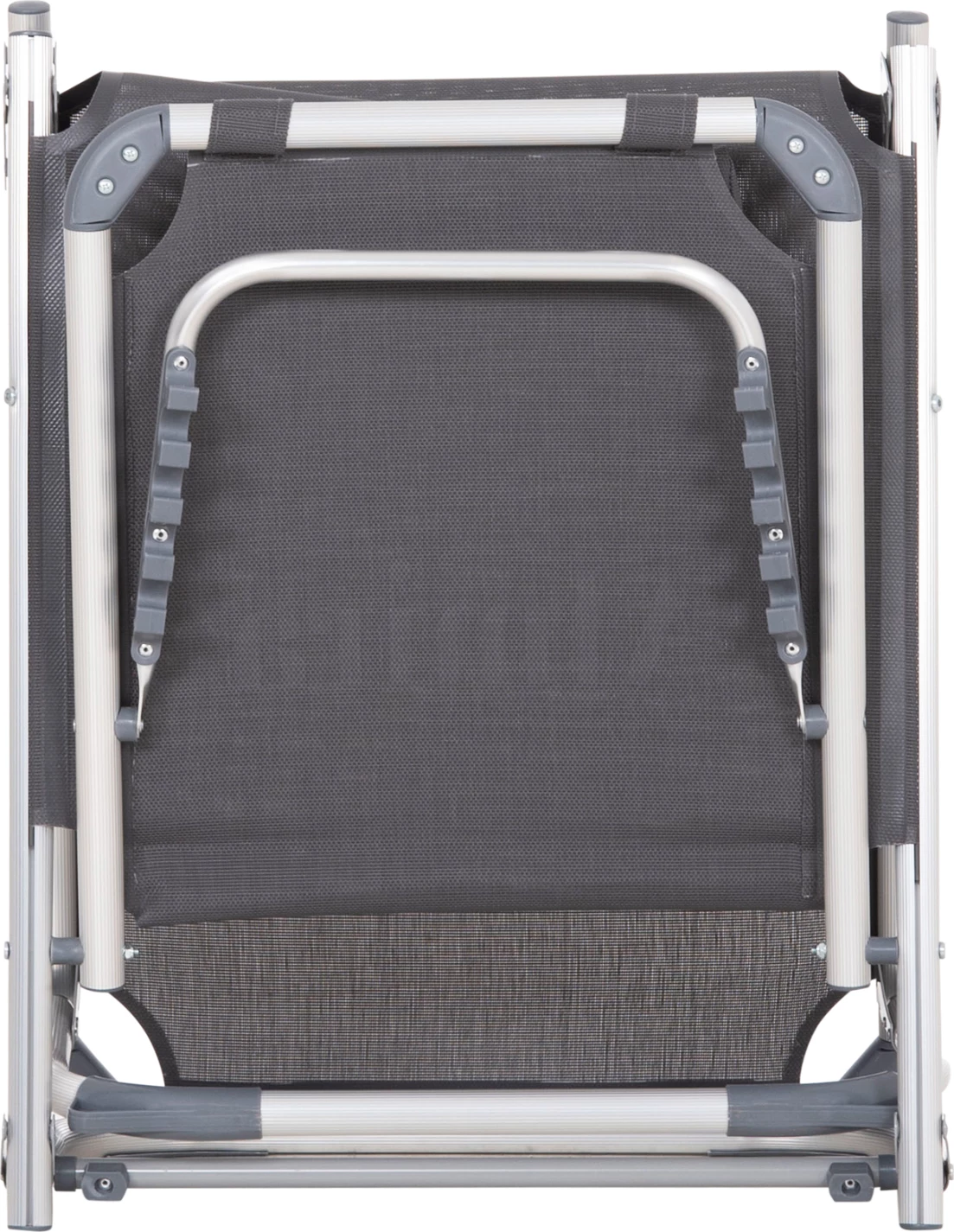 Shezlong plazhi i rëndë, alumin, tekstilene gri, ALMIRA FH5054.10, 187x59x78cm