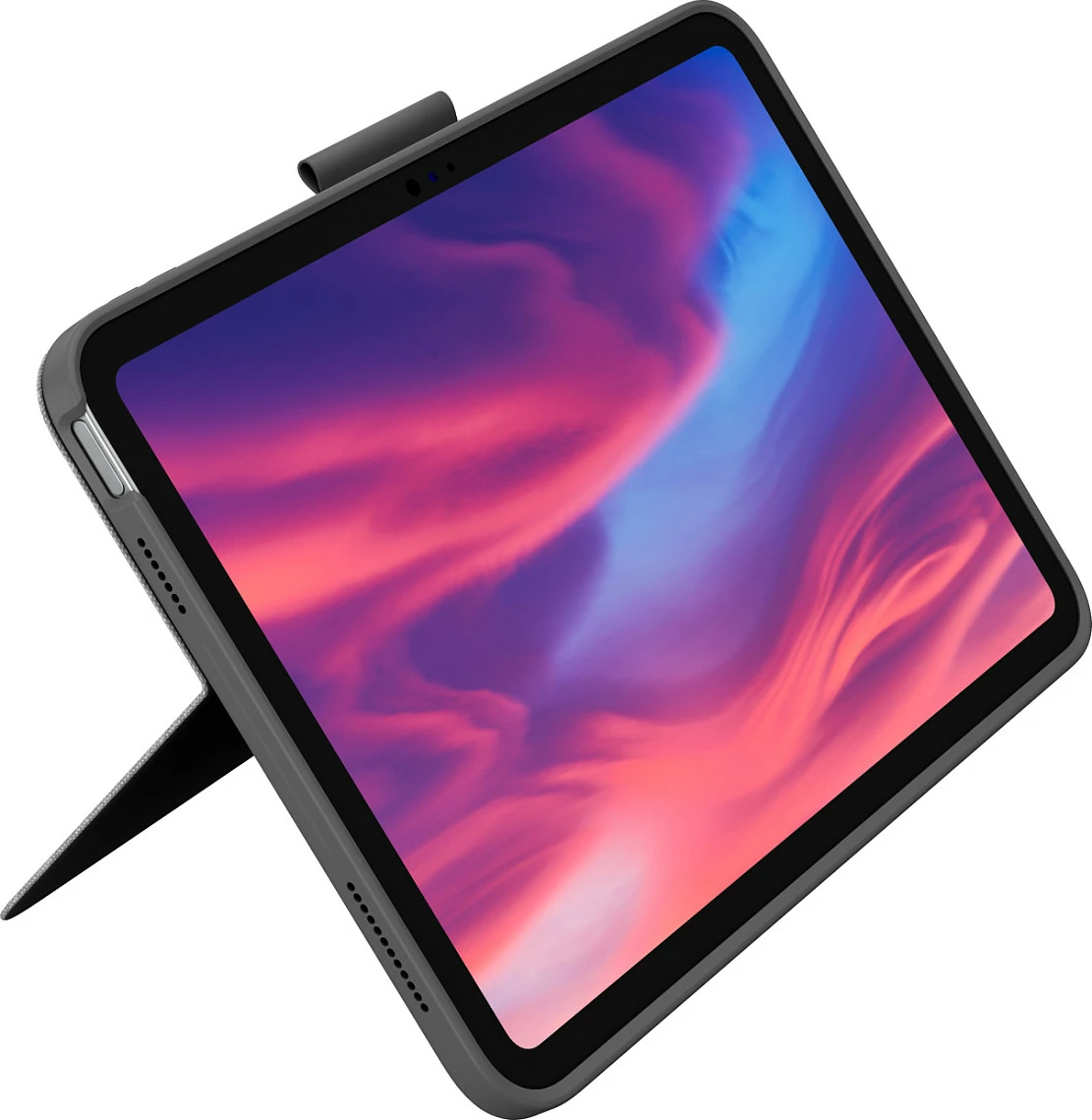 Tastierë me trackpad dhe mbështjellës Logitech Combo Touch për iPad 10.9" (Gjenerata 10), QWERTY italisht, Oxford Gray