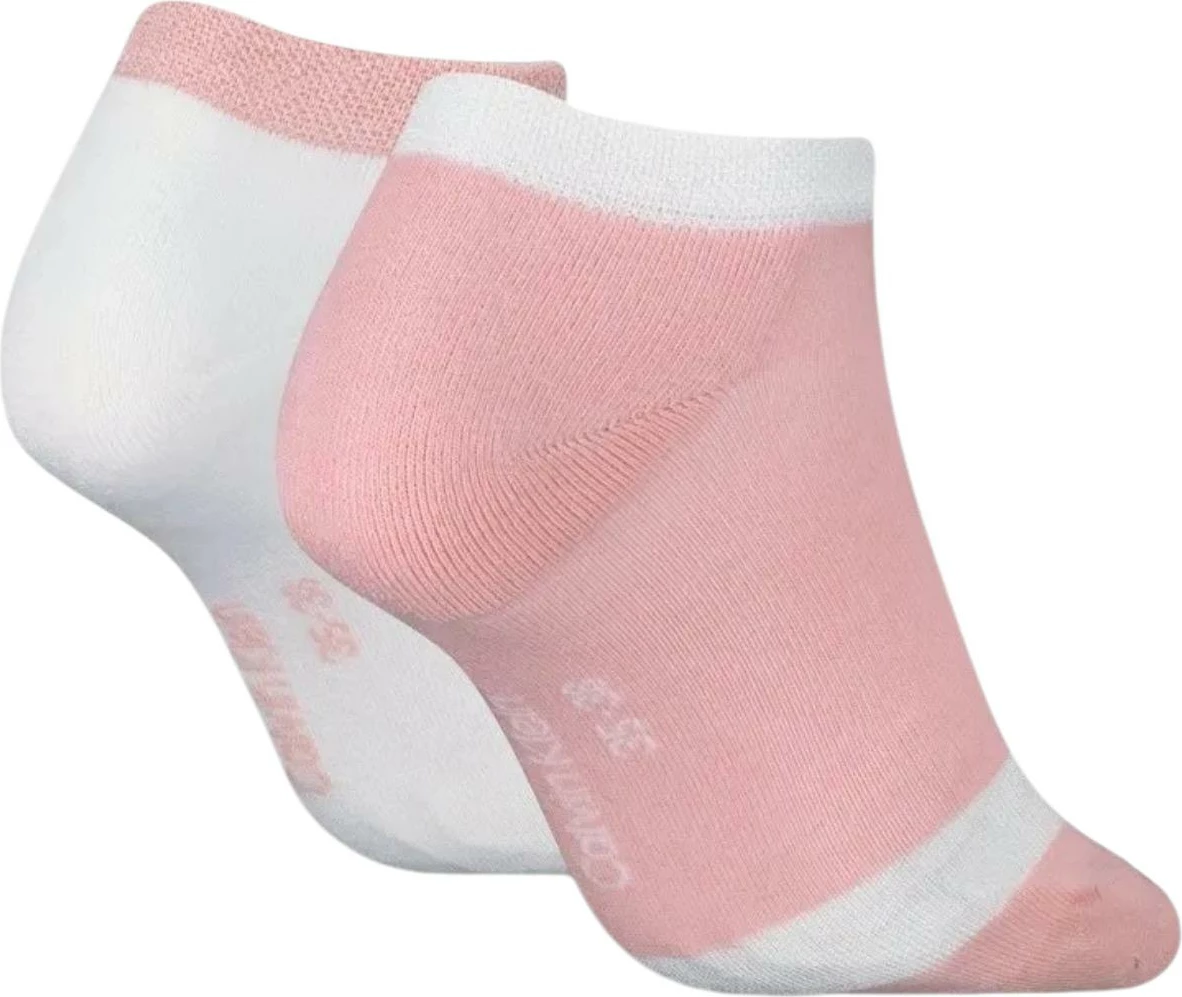 Çorape sneaker për femra Calvin Klein Jeans CKJ Women Sneaker 2P Glossy 701230600, të bardha-rozë [Madhësia: 35-38]