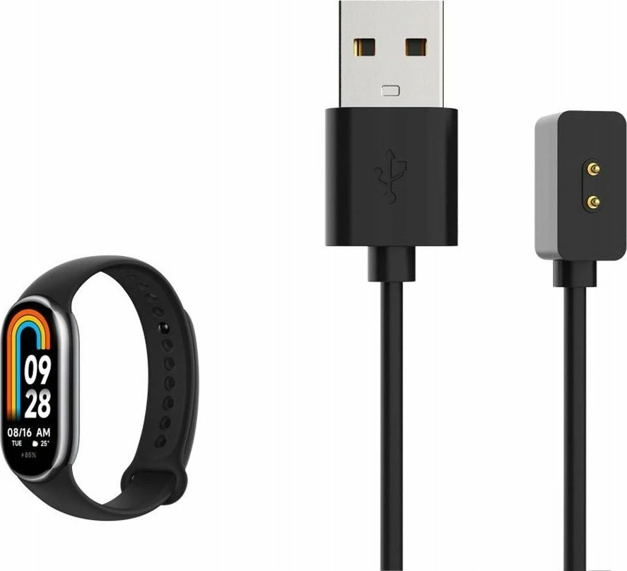 Kabllo karikimi USB-A Fixed FIXDW-1176 1 m 2.5 W për Xiaomi Mi Band/Smart Band 8/9/Pro/Active & Redmi Smart Band 2, e zezë