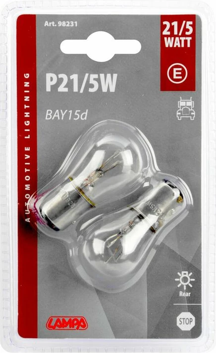 Lampa 24v 21/5w Blister Bay15d