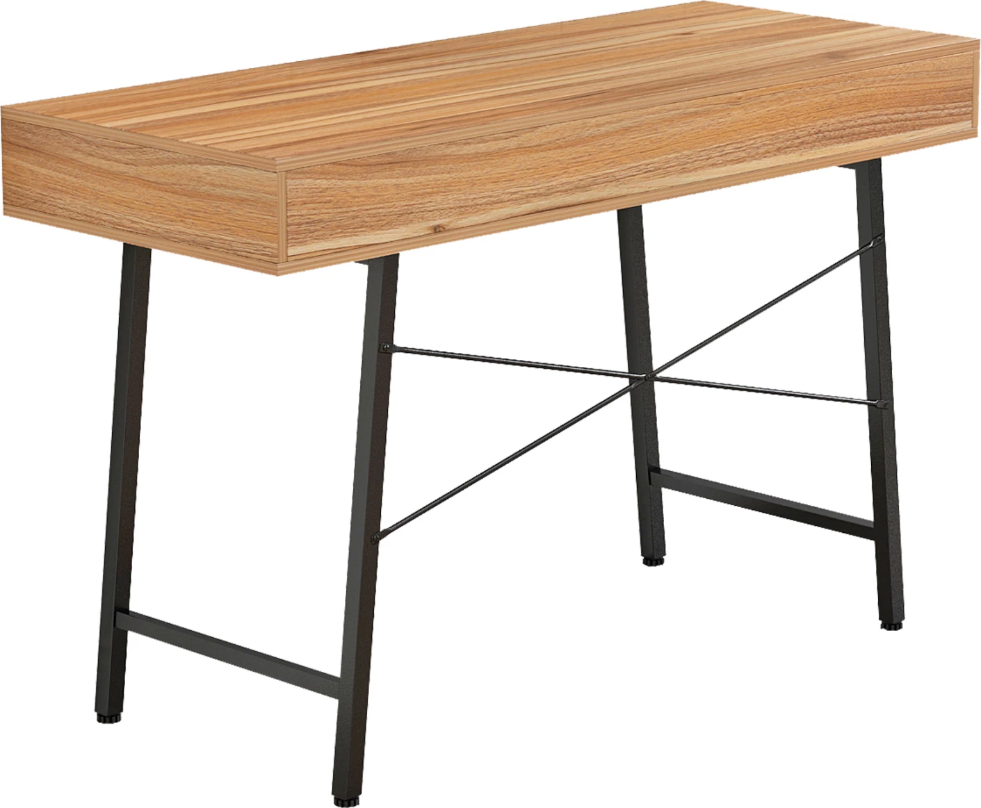 Tavolinë FH2128.03, ngjyrë arre-gri-e zezë, 120x48x76,5