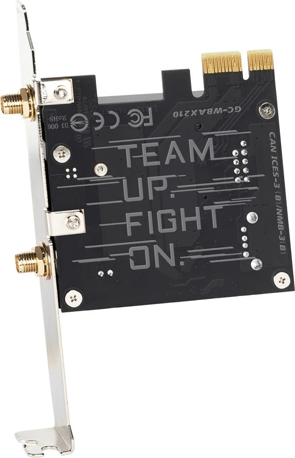 Kartelë rrjeti Gigabyte GC-WBAX210, PCI Express, Wireless, 2400 Mbit/s, e zezë