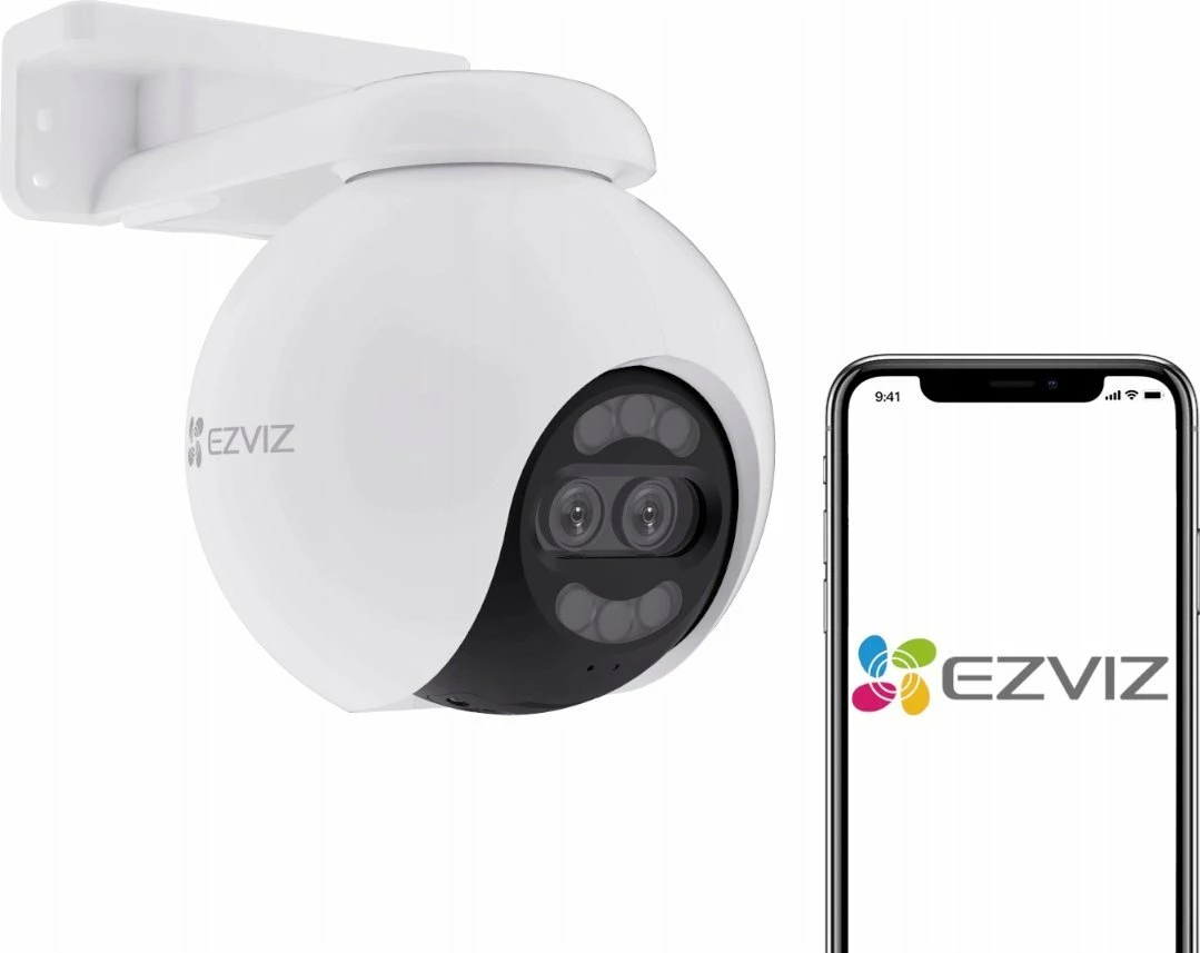 Kamerë IP Ezviz H80x Dual 4K 8MP+2MP 4mm Wi-Fi IP65, e bardhë