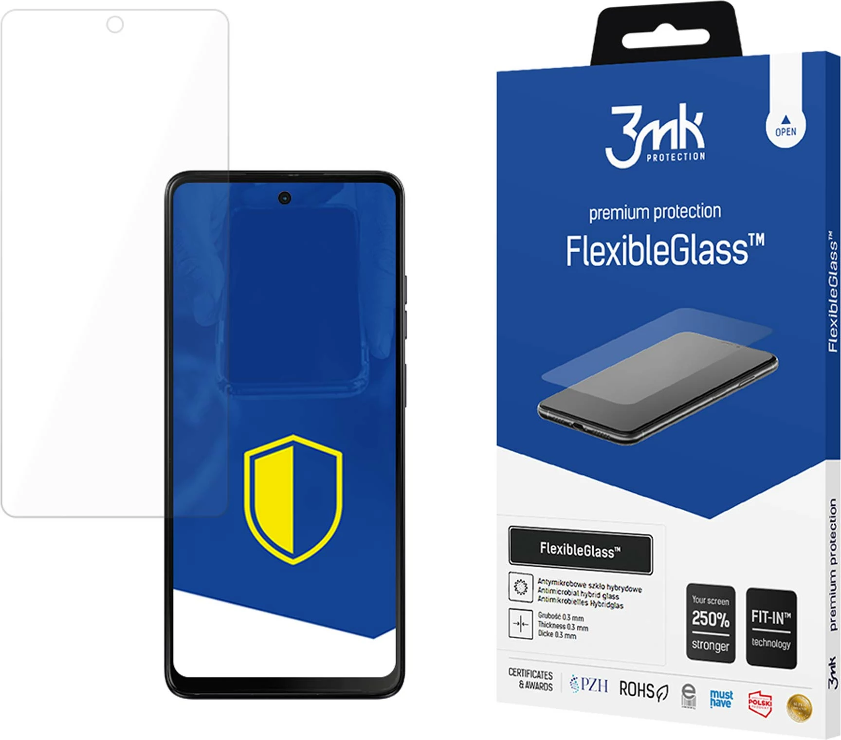 Mbrojtës ekrani FlexibleGlass 3mk për Motorola Moto G04s, transparent