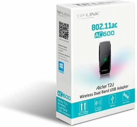 Adapter USB Wi‑Fi TP-Link Archer T2U AC600 Dual Band 600 Mbps USB 2.0, i zi