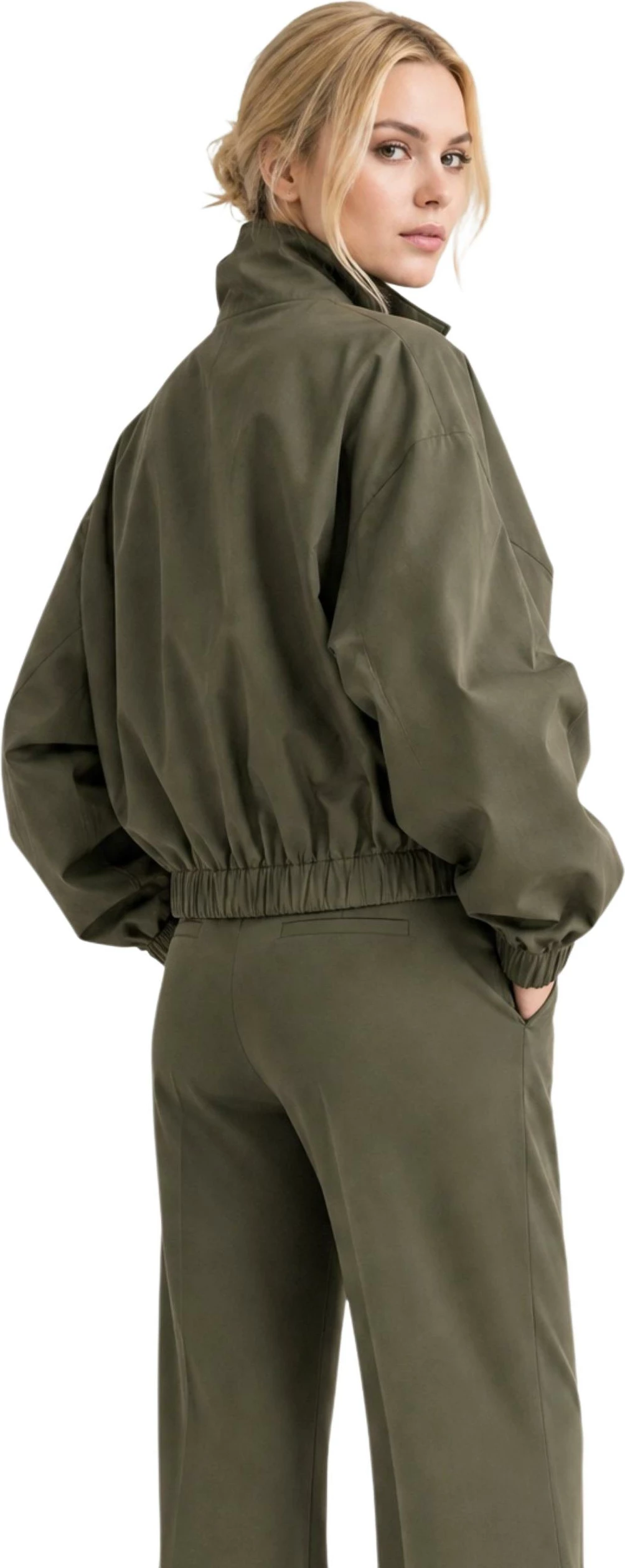 Jakne bomber I AM 41768 për femra, gjelbër ulliri [Madhësia: L]