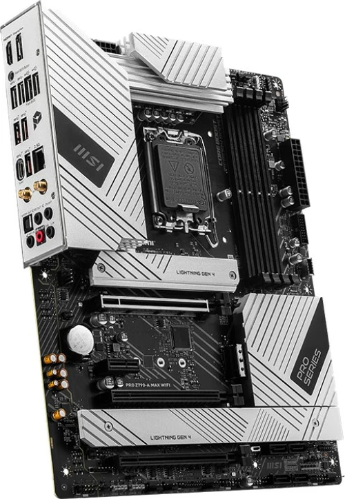 Pllakë amë MSI PRO Z790-A MAX WIFI, Intel, LGA 1700, DDR5, 128 GB, argjendtë