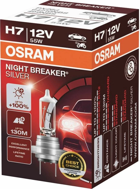 Lampe H7 12v 55w +100% Night Breaker®