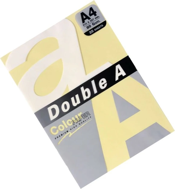 Double A Leter Me Ngjyre A4 80Gr Butter 25Fl