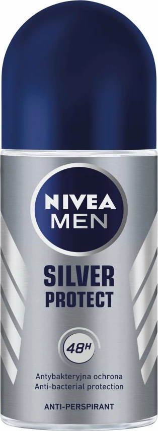 Deodorant roll-on për meshkuj Nivea Men Silver Protect, 50ml