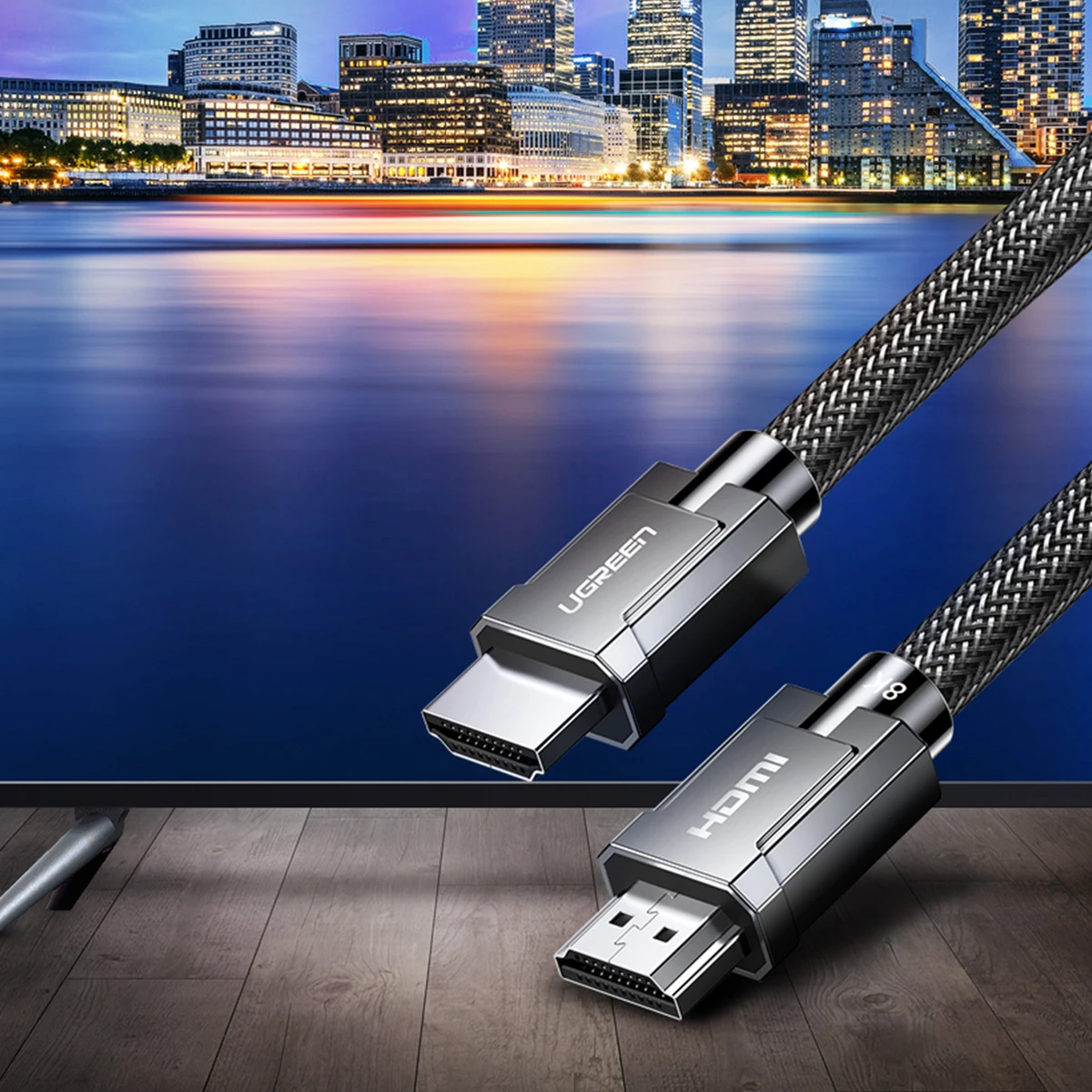 Kabllo HDMI Ugreen HD135, 3m, 8K 60Hz, 48Gbps, Gri