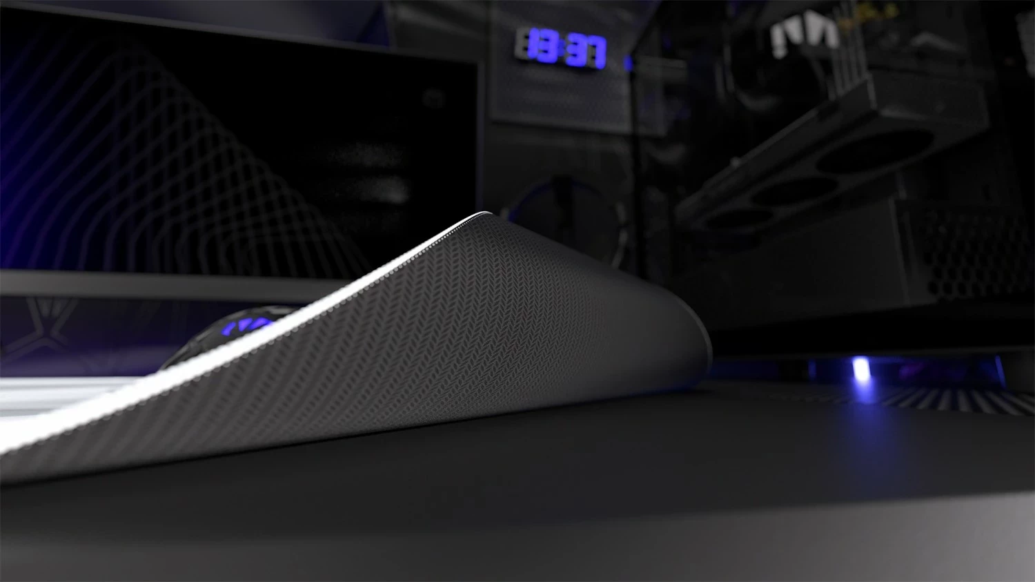 Mauspad Endorfy Crystal Onyx, L, e bardhë