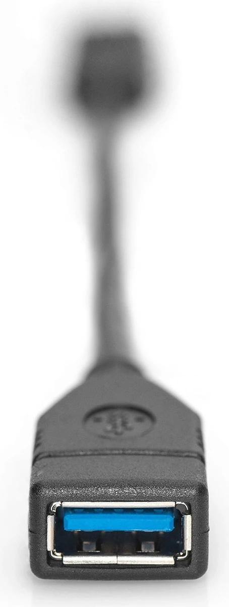 Adapter USB Type-C në USB A Digitus 0.15m, i zi
