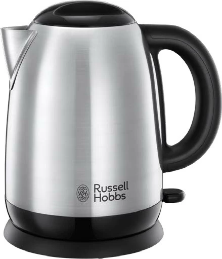 Ibrik elektrik Russell Hobbs Adventure 1.7L 2400W, plastikë/çelik inox, zi/argjendtë