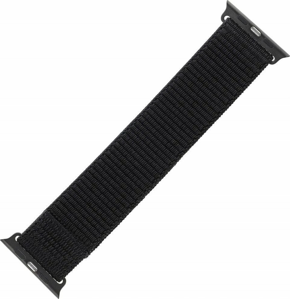 Rrip sportiv Fixed Nylon Sporty Strap për Apple Watch Ultra 49mm, 160-210 mm, FIXNST2-1029-BK, i zi