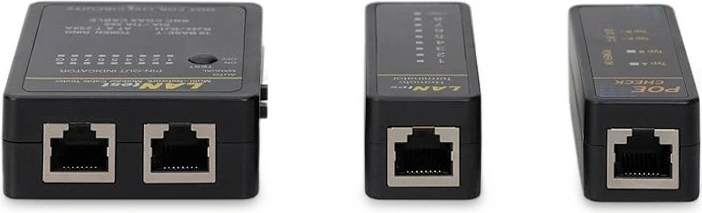 Testues kabllosh rrjeti Equip, RJ45/BNC/PoE, i zi