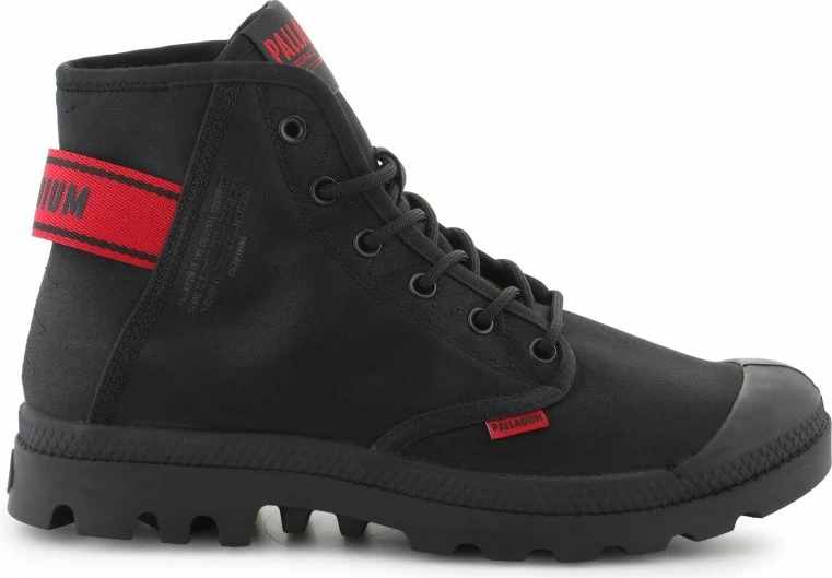 Këpucë të larta Palladium unisex, të zeza