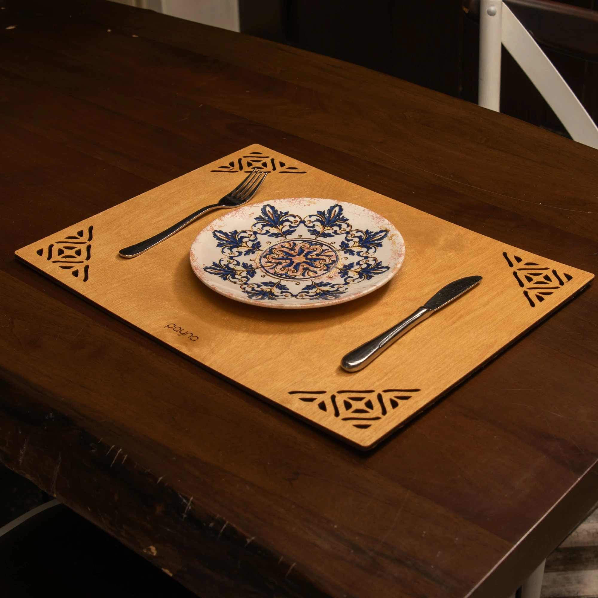 Set nënshkallash druri (6 copë), Hermia, Corpat, ngjyrë mjaltë