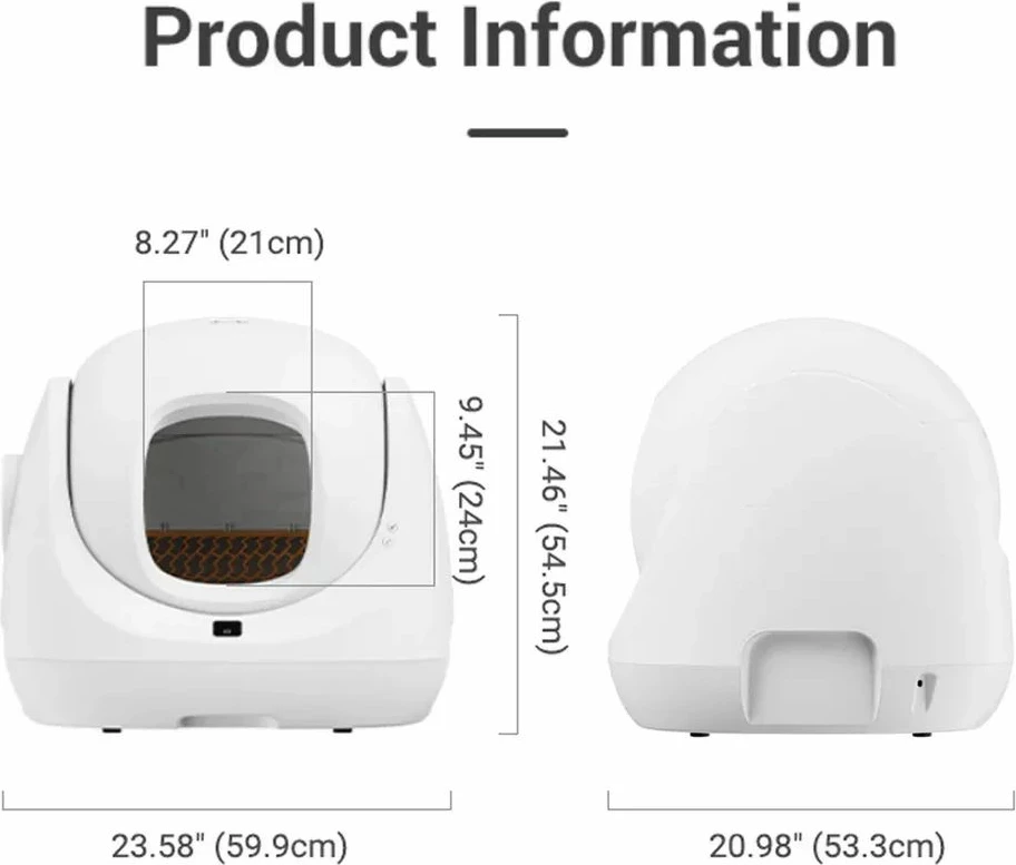 kuti inteligjente rëre për mace Catlink Baymax 7 L WiFi vetëpastruese, rozë, set me karikues + hidrogel deodorant + qese mbeturinash