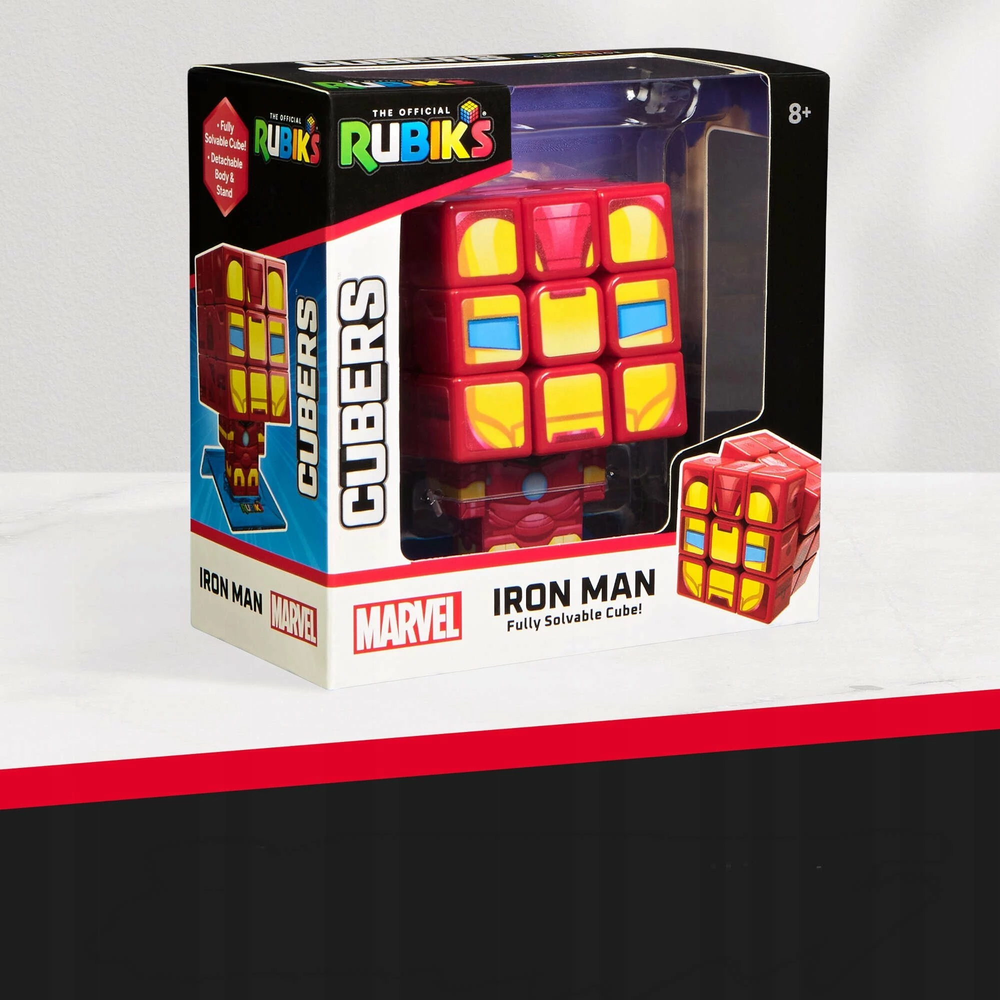 Kub Rubik's Rubik's Iron Man 3x3, set me bazë dhe trup figurine