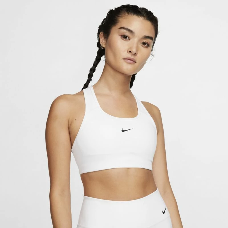 Bra sportiv Nike për femra, të bardhë