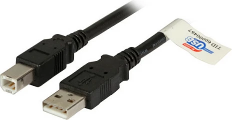 Kabllo USB EFB Elektronik K5256SW.1, USB-A në USB-B, 1 m, USB 2.0, e zezë