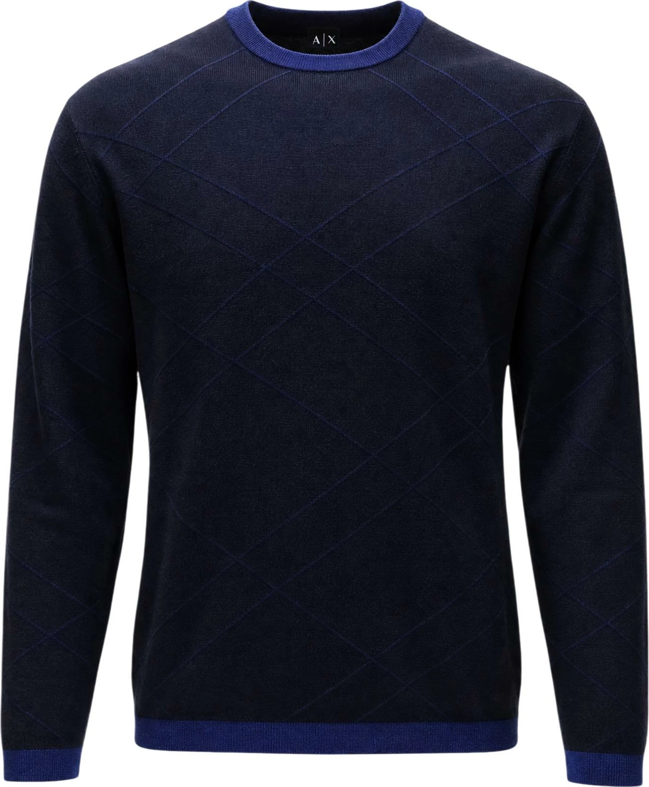 Xhemper për meshkuj Armani Exchange XM003012 AF26379, i kaltër i errët [Madhësia: XL]