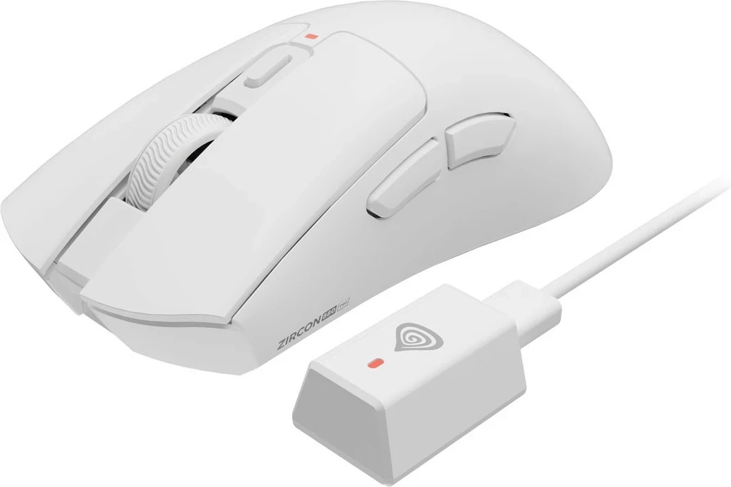 Maus Genesis Zircon 880 Pro Wireless, optik, 30000 DPI, 6 butona, e bardhë