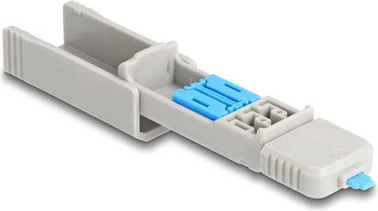 Bllokues porte HDMI DeLOCK, set 4 copë + vegël çelësi, blu/gri