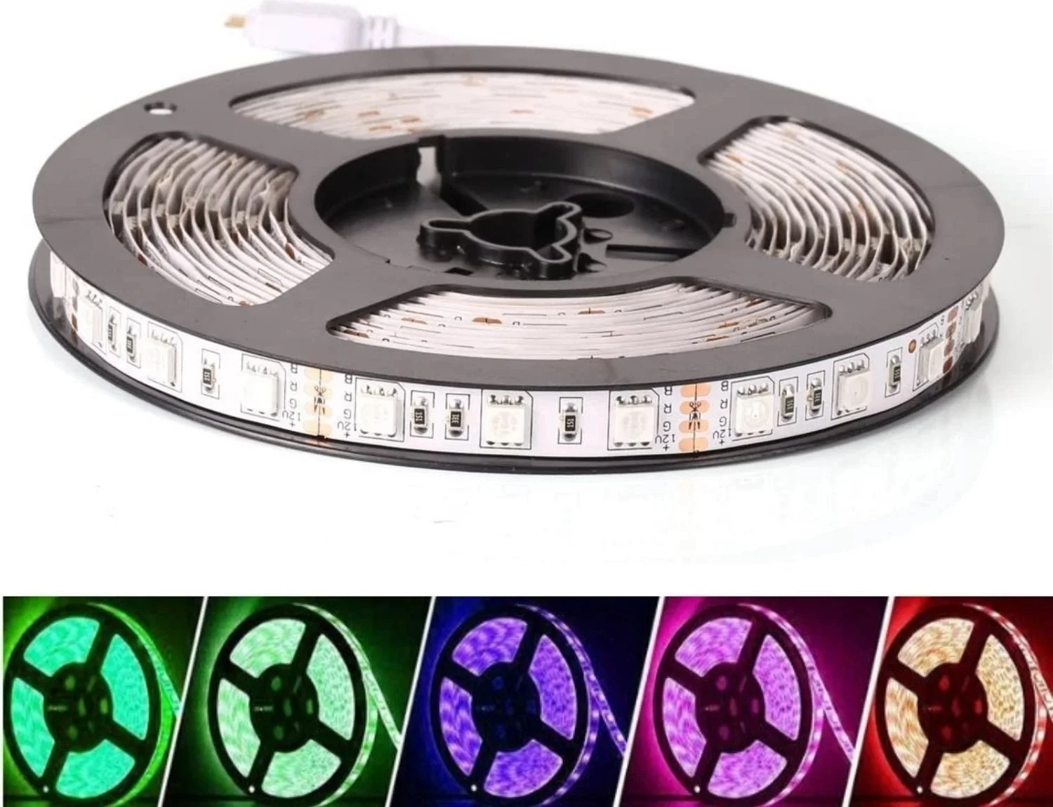 Shirit LED 12V 5050 RGB 14.4W/m IP65 – 60 LED/m