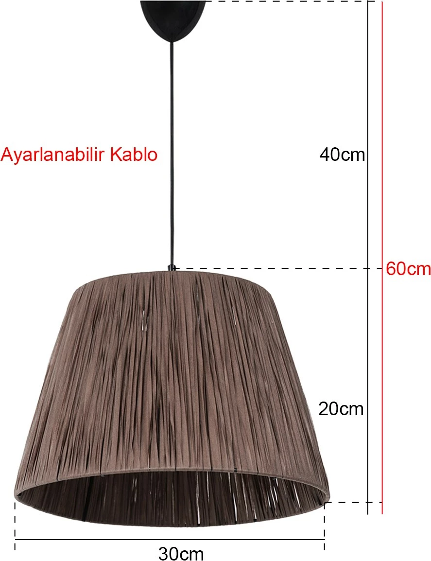Llambë tavani Opviq, YL190, ngjyrë kafe
