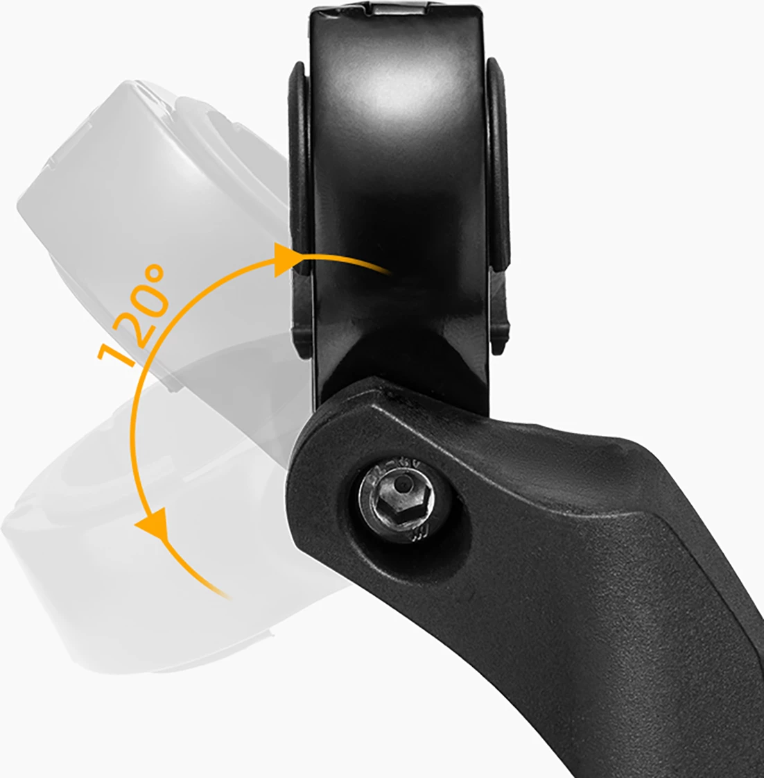 Pasqyrë biçiklete Rockbros 26210001004, për timon të djathtë, plastikë, e zezë