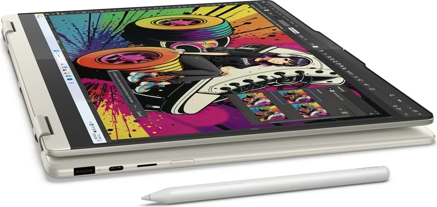 Kompjuter Lenovo Yoga 7 2-në-1, 16", AMD Ryzen AI 7 350, 16 GB RAM, 512 GB SSD, Touchscreen, Argjend