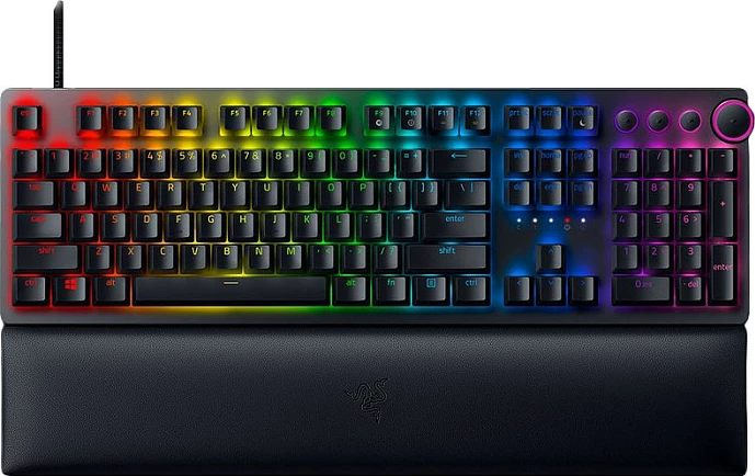 Tastierë Razer Huntsman V2, Wired, USB, RGB LED, e zezë