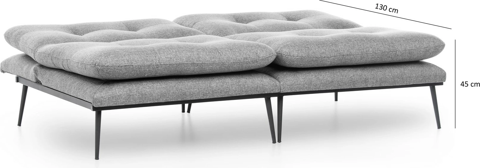Sofabed 3-ulëse, ngjyrë gri, Martin GR110