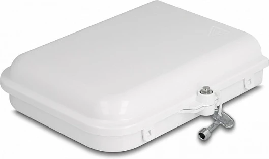 Kuti shpërndarëse fiber optik DeLOCK 8-Port, IP65, për brenda/jashtë, e bardhë