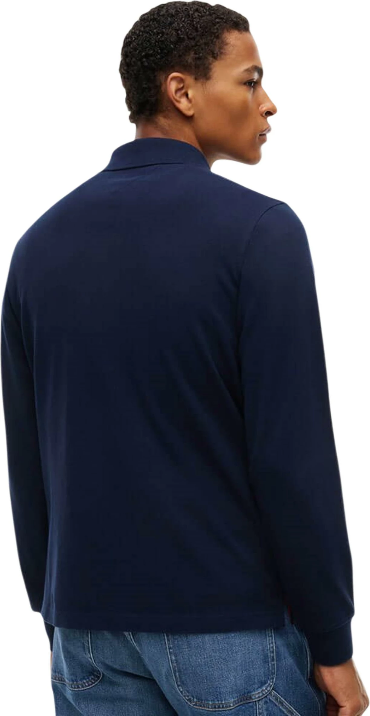 Maicë polo me mëngë të gjata për meshkuj Tommy Hilfiger Jeans DM0DM23630, blu e errët [Madhësia: M]