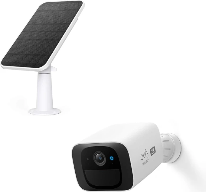 Kamerë sigurie Eufy SoloCam C210 (E8B00324) 2K Wi‑Fi IP67 me panel solar, e bardhë