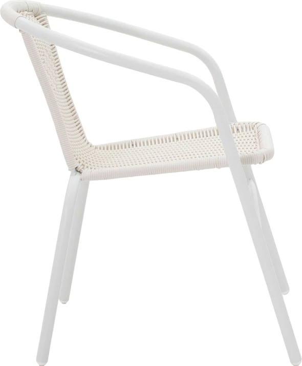 Tavolinë me karrige, ngjyrë e bardhë,, 70x70x70cm