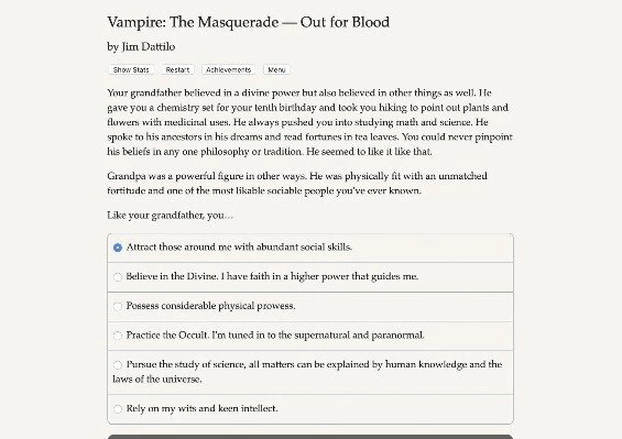 Vampire: The Masquerade - Out for Blood EN Global