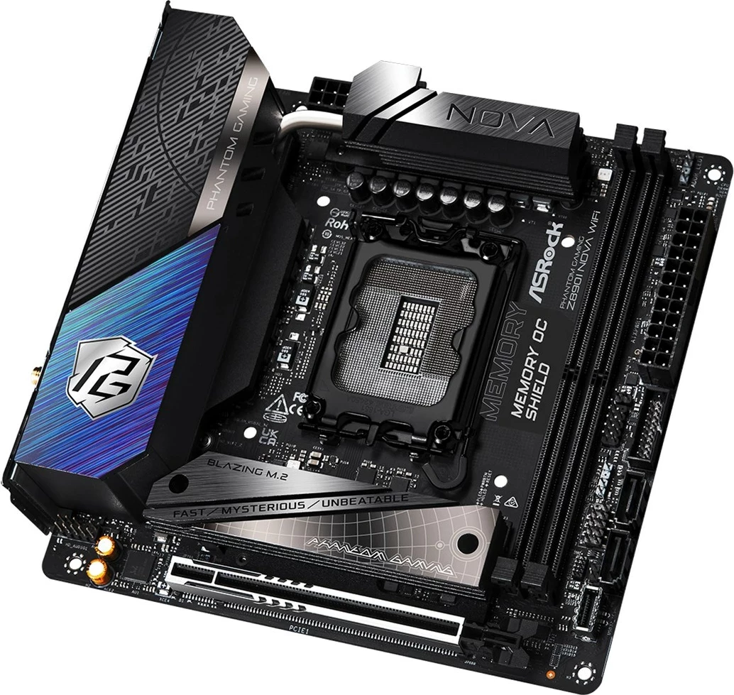 Pllakë amë Asrock Phantom Gaming Z890I Nova WiFi, mini ITX, Socket LGA 1851, e zezë