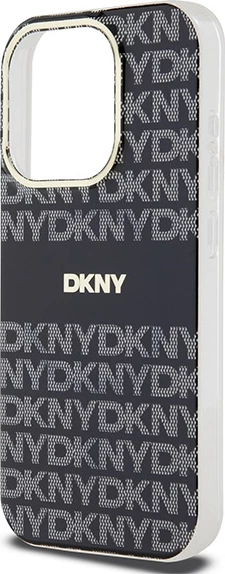 Mbështjellës DKNY IML Mono & Stripe MagSafe për iPhone 14 Pro Max, zi