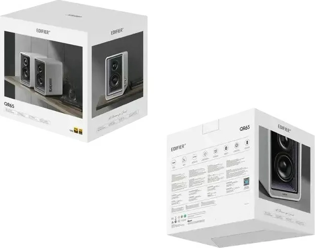 Altoparlantë Edifier QR65, 70W, RGB, Bluetooth, të bardhë