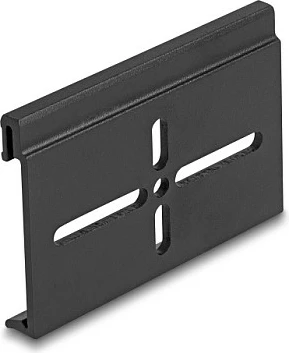 Klips montimi DeLOCK 67145 për DIN shinë 35 mm, alumin, zi