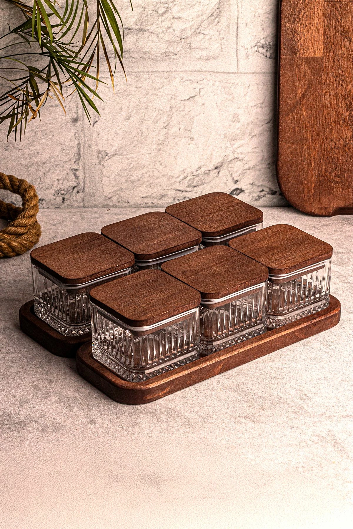 Set pjatash qelqi (14 copë), Hermia Concept, Blle Kare 8