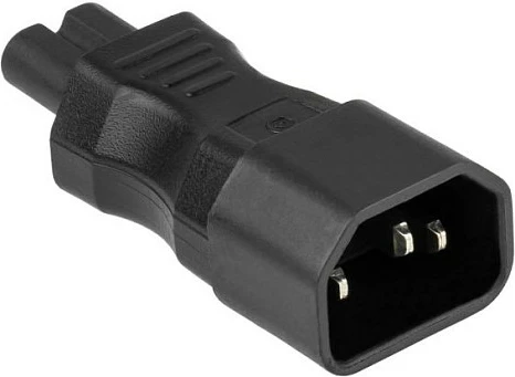 Adapter rryme Kabelmeister Kaltgeräte në C7 (figure-8), i zi