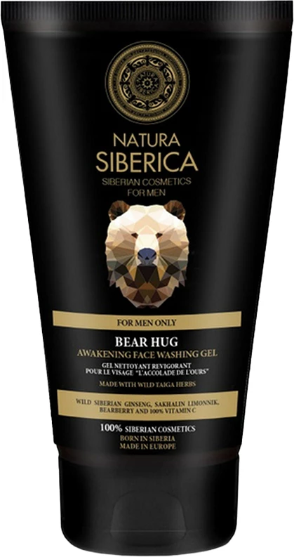 Xhel pastrues për fytyrë për meshkuj Natura Siberica Bear Hug Energizing, 150ml