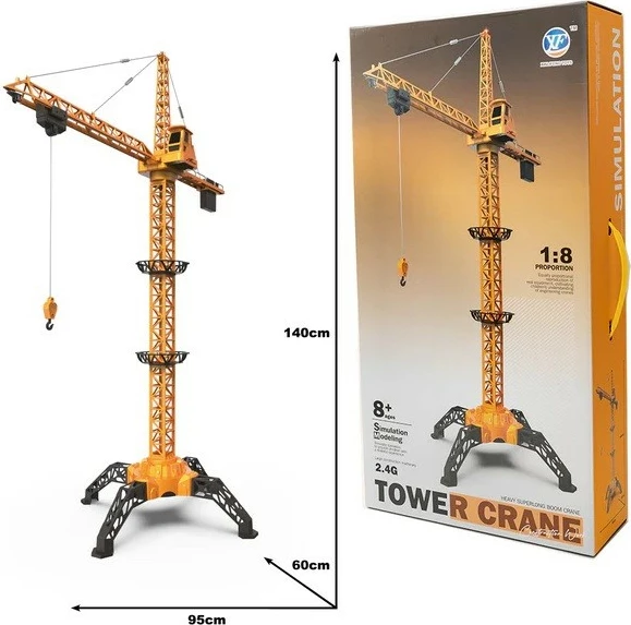 Vinç me telekomandë ASKATO 125831, plastikë, 1:8, verdhë/zi