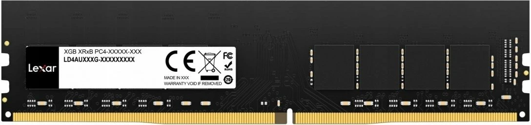 RAM memorje Lexar LD4U16G32C22ST-BGS DDR4 16GB 3200MHz CL22 UDIMM, e zezë